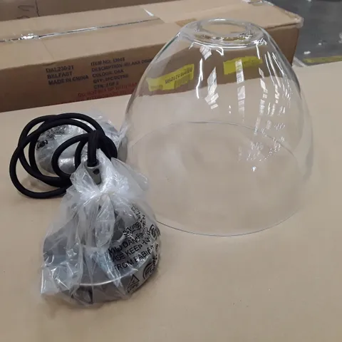BOXED HENRIETTA 1-LIGHT SILVER DOME PENDANT