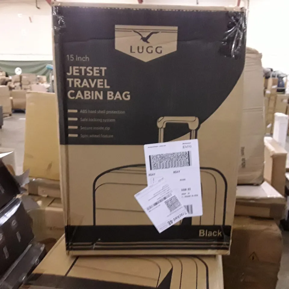  BOXED LUGG JET SET TRAVEL CABIN BAG -15 INCH BLACK