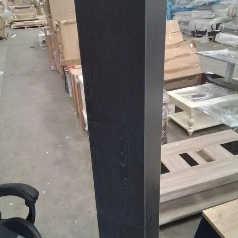 TALL 3 DOOR CORNER CABINET -BLACK-