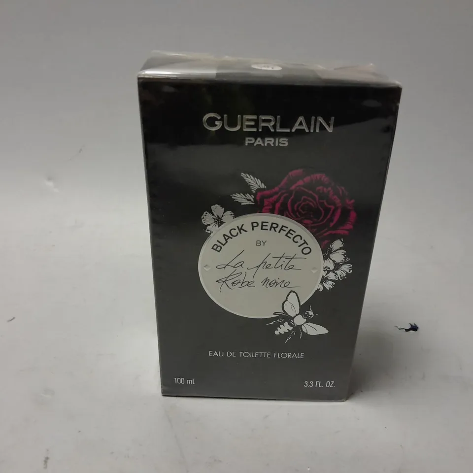 BOXED AND SEALED GUERLAIN PARIS BLACK PERFECTO EAU DE TOILETTE FLORALE (100ml)