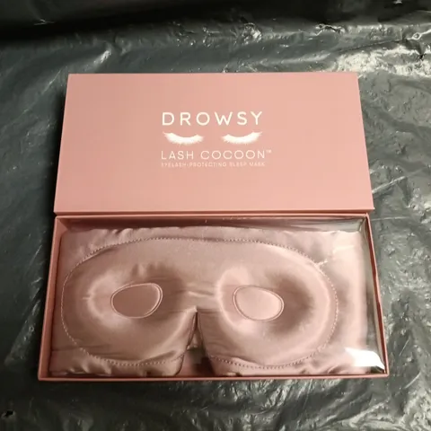 BOXED DROWSY 22 MOMME SILK SLEEP MASK - DAMASK ROSE