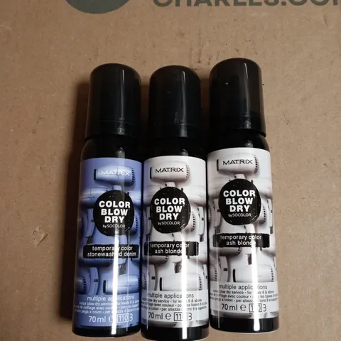 BOX OF APPROXIMATELY 20 ASSORTED MATRIX BLOW DRY TEMP COLOUR 