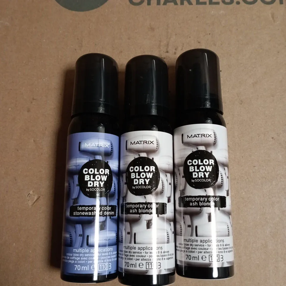 BOX OF APPROXIMATELY 20 ASSORTED MATRIX BLOW DRY TEMP COLOUR