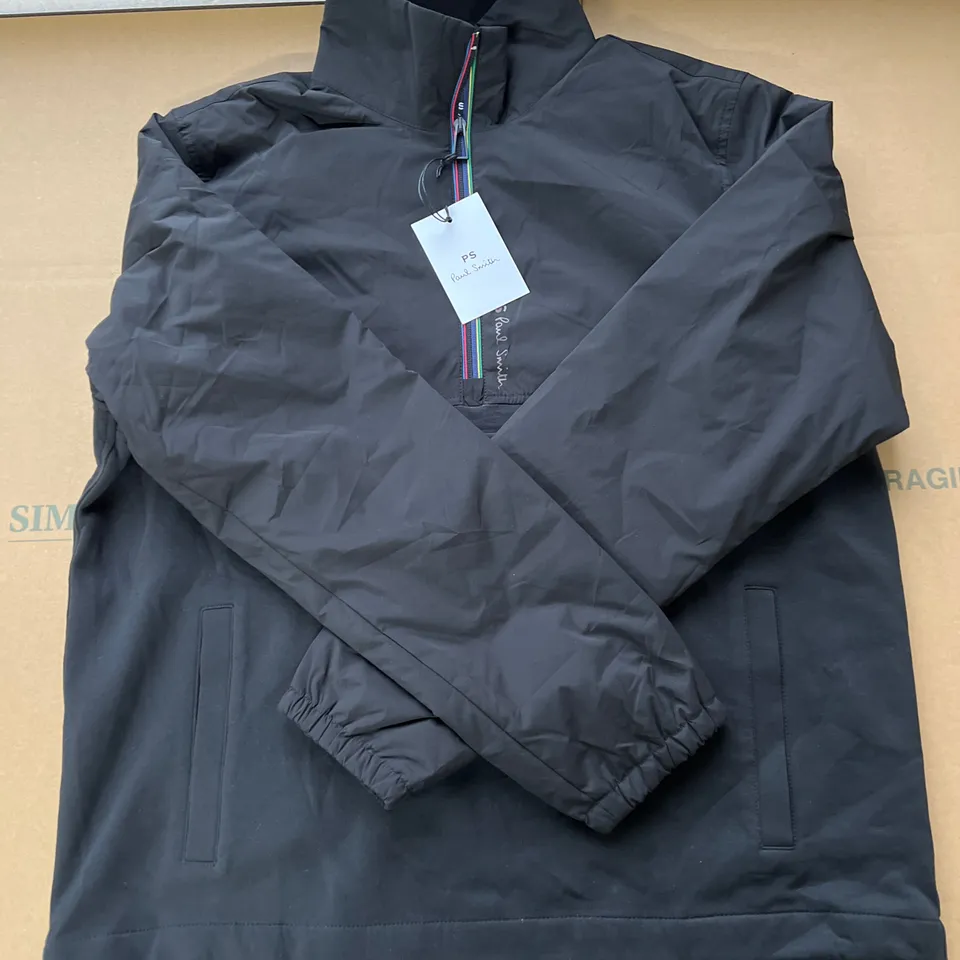 PAUL SMITH PATCH STRIPE MEDIUM KANGAROO POCKET PULLOVER