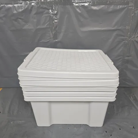 SET OF 4 20L RATTAN STORAGE BOXES