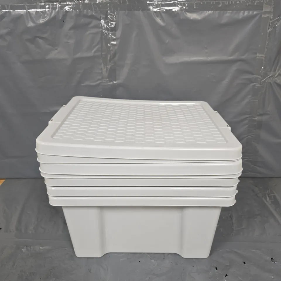SET OF 4 20L RATTAN STORAGE BOXES