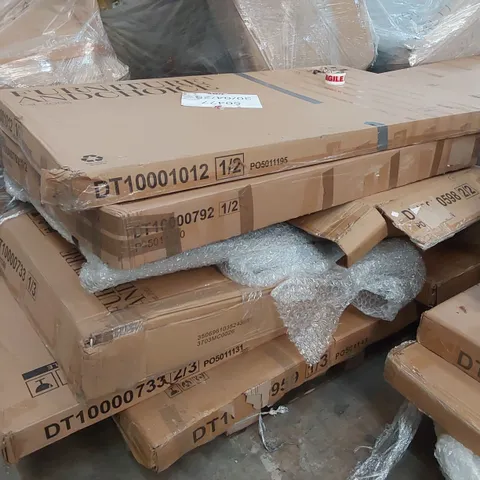 PALLET OF ASSORTED INCOMPLETE FURNITURE PARTS AND PIECES