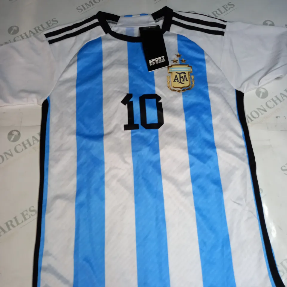 ARGENTINA FC FULL KIT WITH MESSI 10 ON THE BACK SIZE 24