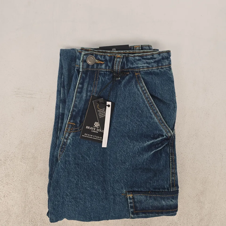BRAVE SOUL JEANS IN BLUE SIZE 11-12 YEARS