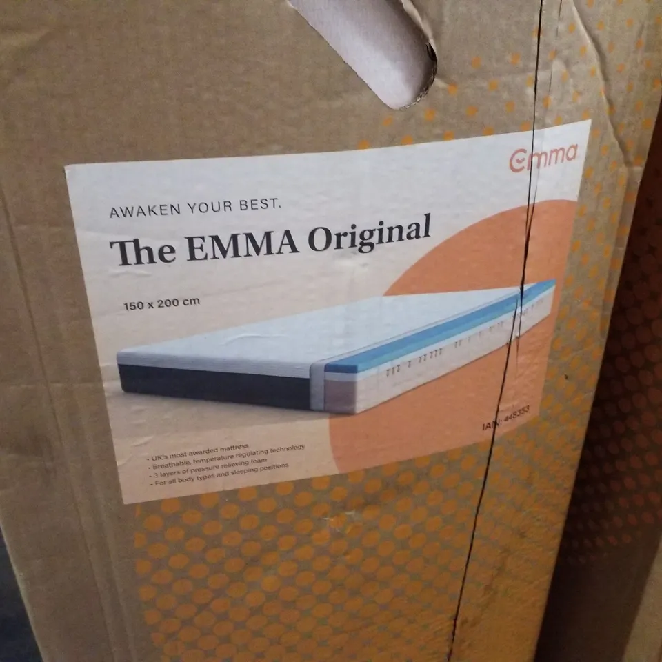 BOXED EMMA ORIGINAL 150×200CM ROLLED MATTRESS 