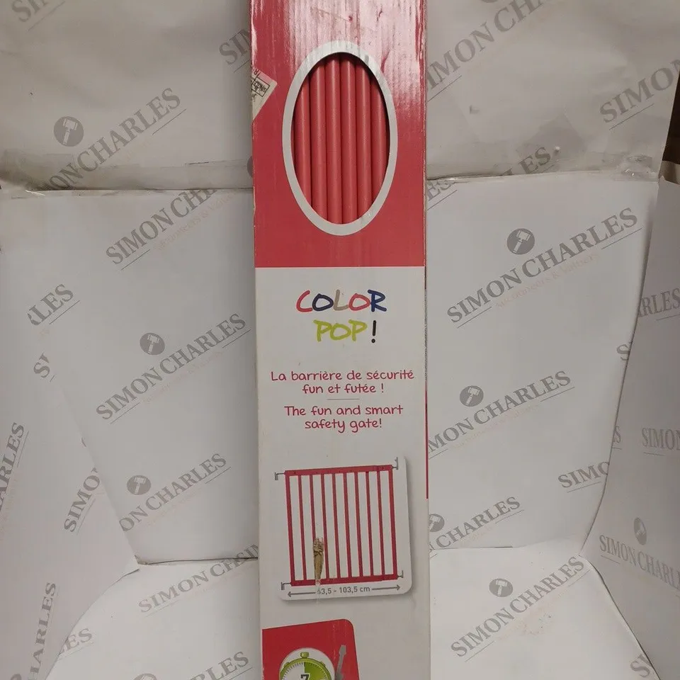 BOXED BADABULLE COLOUR POP SAFETY GATE - RED