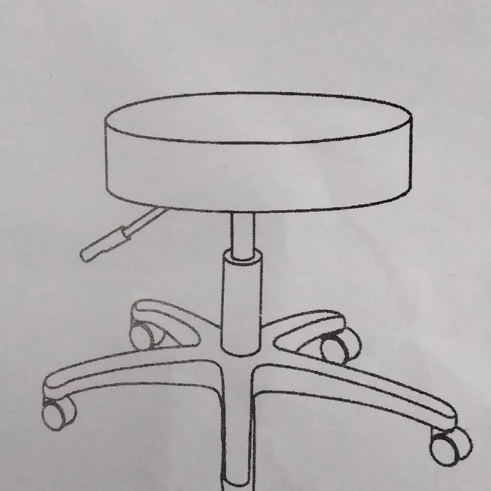 BOXED BLACK LEATHER PU SMALL STOOL 