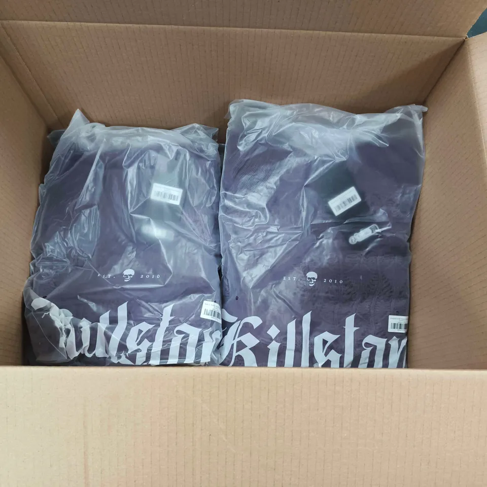 LOT OF 10 BRAND NEW KILLSTAR SHADOW WINE SWEATERS IN PURPLE - ALL SIZE L