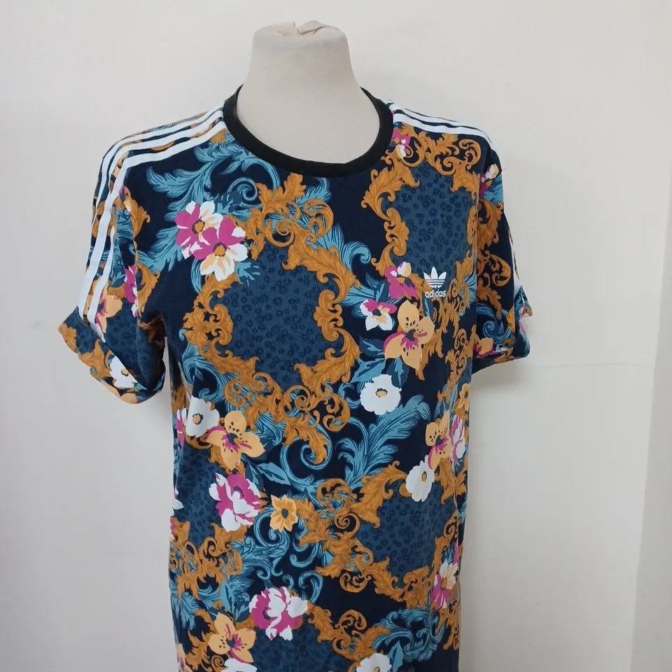 ADIDAS ORIGINAL FLORAL SHIRT SIZE 12