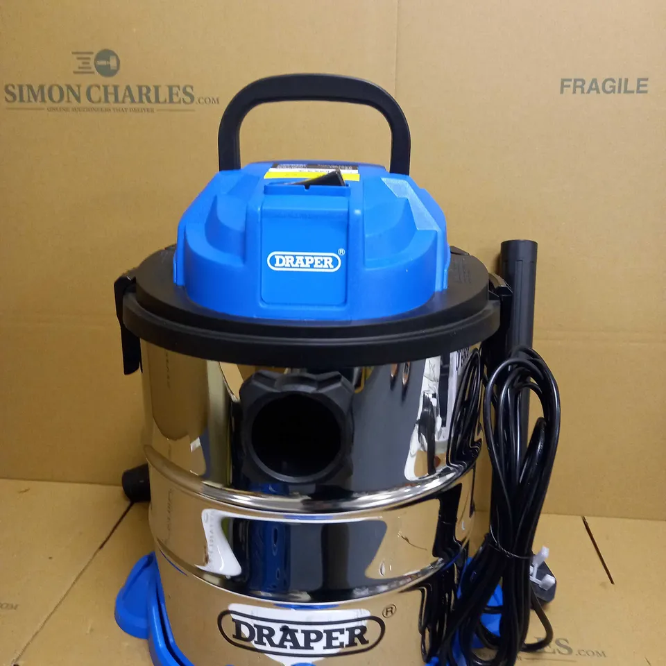 DRAPER 20515 WET AND DRY 1250W VACUUM CLEANER