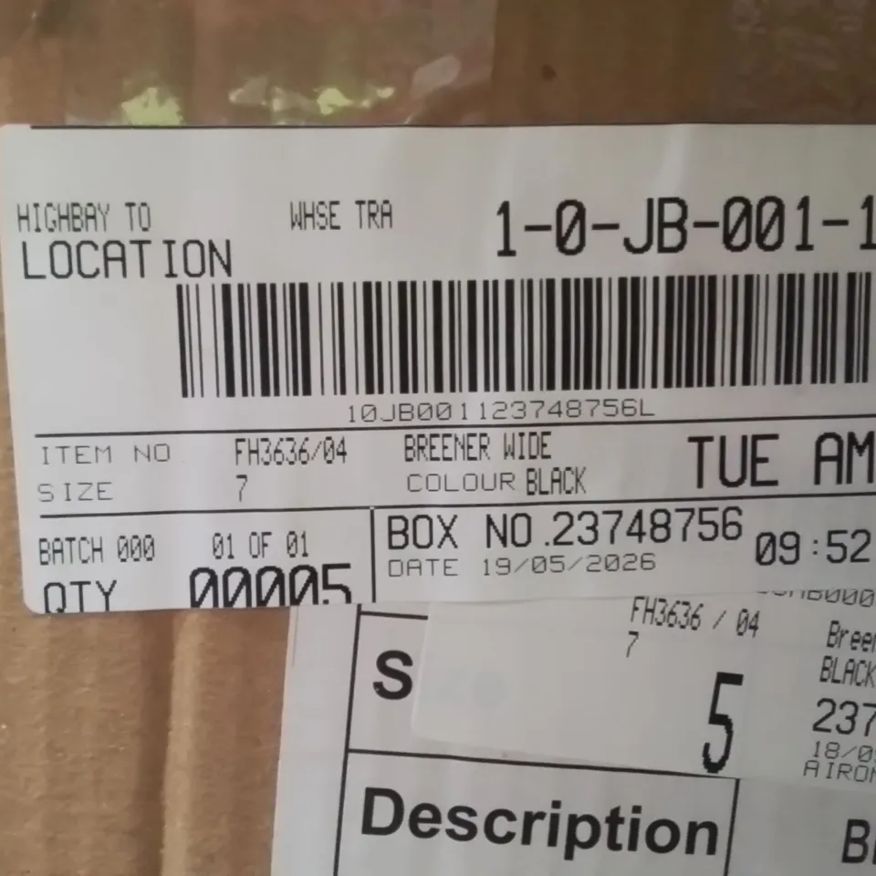 BOXED BRAND NEW APPROXIMATELY 5 SIMPLY BE BREENER WIDE SHOES BLACK SIZE 7