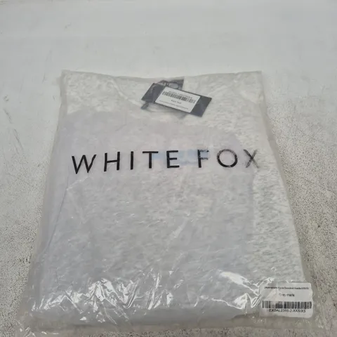 BAGGED WHITE FOX DAYDREAMERS NADIA OVERSIZED HOODIE β GREY MARL, XXS/XS (UK XXS/XS)