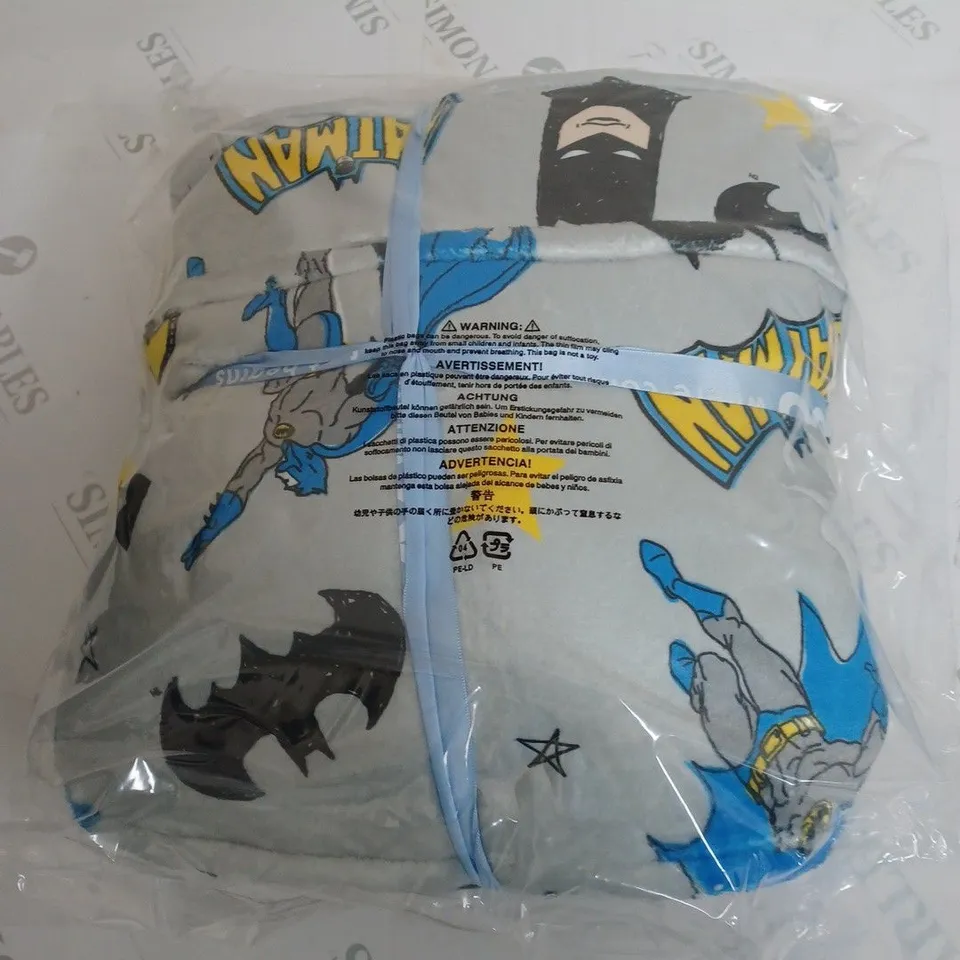 SEALED BATMAN THEMED OODIE HOODED BLANKET - SIZE UNSPECIFIED