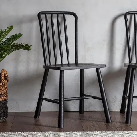 BOXED PAIR OF WYCOMBE DINING CHAIR BLACK