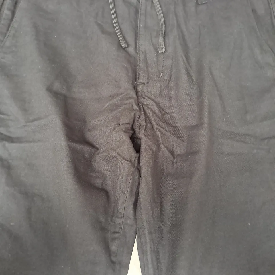 HOLLISTER SLIM STRAIGHT LINEN BLEND PANTS IN BLACK SIZE LARGE