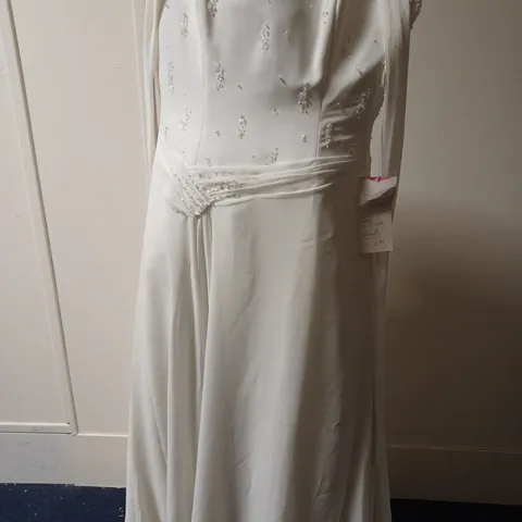 ROSETTA NICOLINI MARIE SEQUINED BRIDAL DRESS IN IVORY