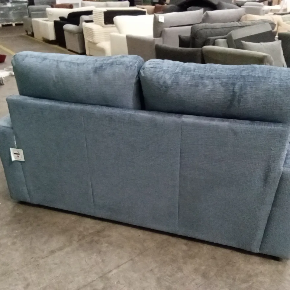 MELROSE FABRIC 2 SEATER SOFA - BLUE RRP £1249