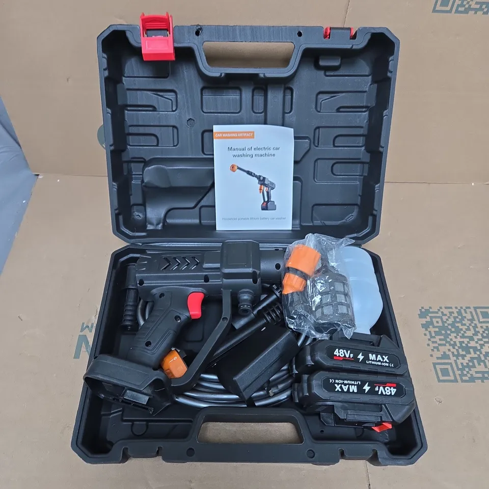 UNBRANDED PORTABLE LITHIUM BATTERY CAR WASHER IN CASE