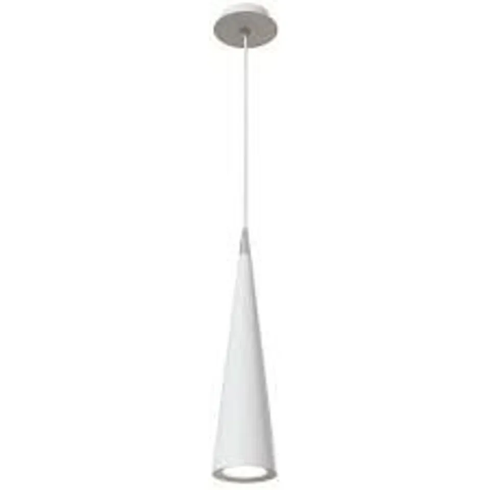 BOXED MAYTONI NEVILL 1 LIGHT CEILING PENDANT LAMP, WHITE