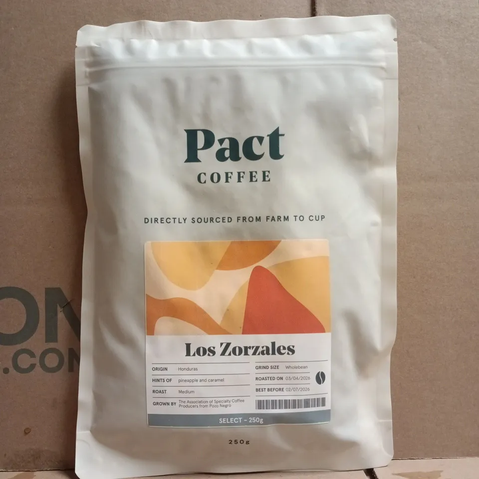 PACT COFFEE - WHOLEBEAN MEDIUM ROAST LOS ZORZALES COFFEE (250G)