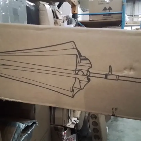BOXED KEPLIN TILTING GARDEN PARASOL DARK RED