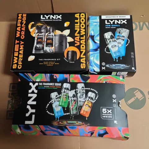 LOT OF 3 ASSORTED LYNX DEODERANT GIFT SETS
