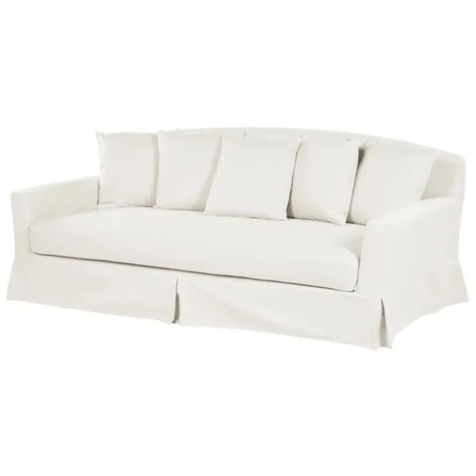 BOXED POLYESTER BOX CUSHION SOFA SLIPCOVER (1 BOX)