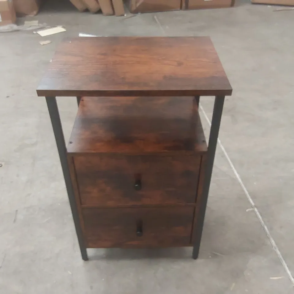 SHAUNA 2 DRAWER SIDE TABLE