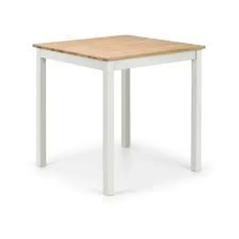 BOXED JULIAN BOWEN COXMOOR SQUARE DINING TABLE - IVORY & OAK (1 BOX)