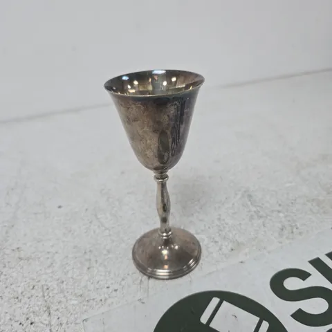 SILVER-PLATED BRASS GOBLET, CAVALIER, MADE IN ENGLAND