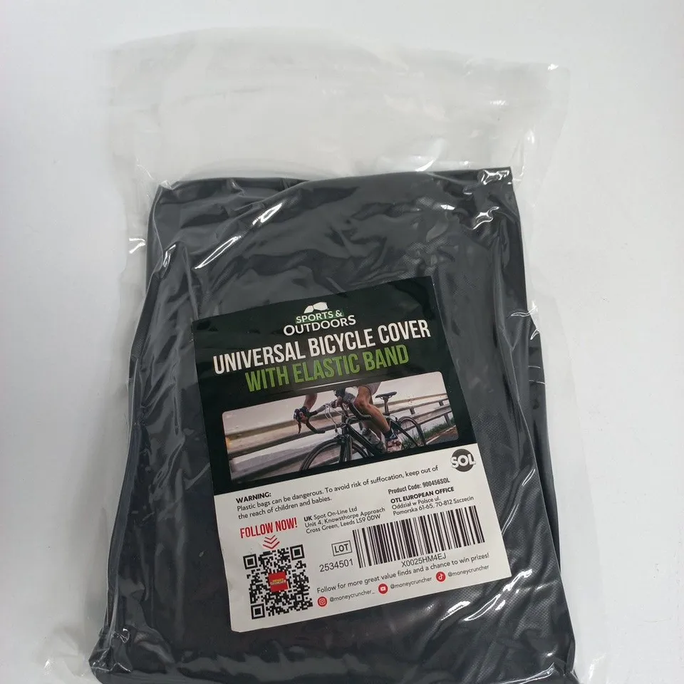 UNIVERSAL BICYCLE COVER WITH ELASTIC BAND