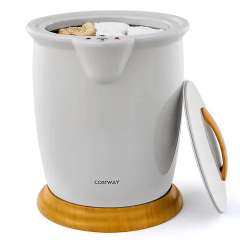 BOXED 20L LARGE LUXURY BUCKET-STYLE TOWEL WARMER WITH FRAGRANT DISC HOLDER