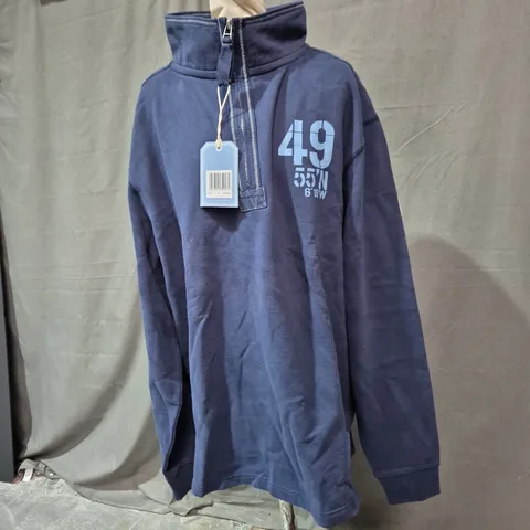 LAZY JACKS CO. NAVY ZIP-UP JACKET – XL – MARINE