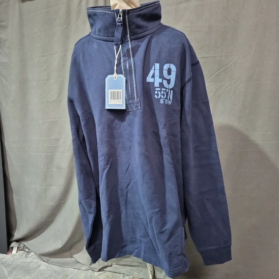 LAZY JACKS CO. NAVY ZIP-UP JACKET – XL – MARINE