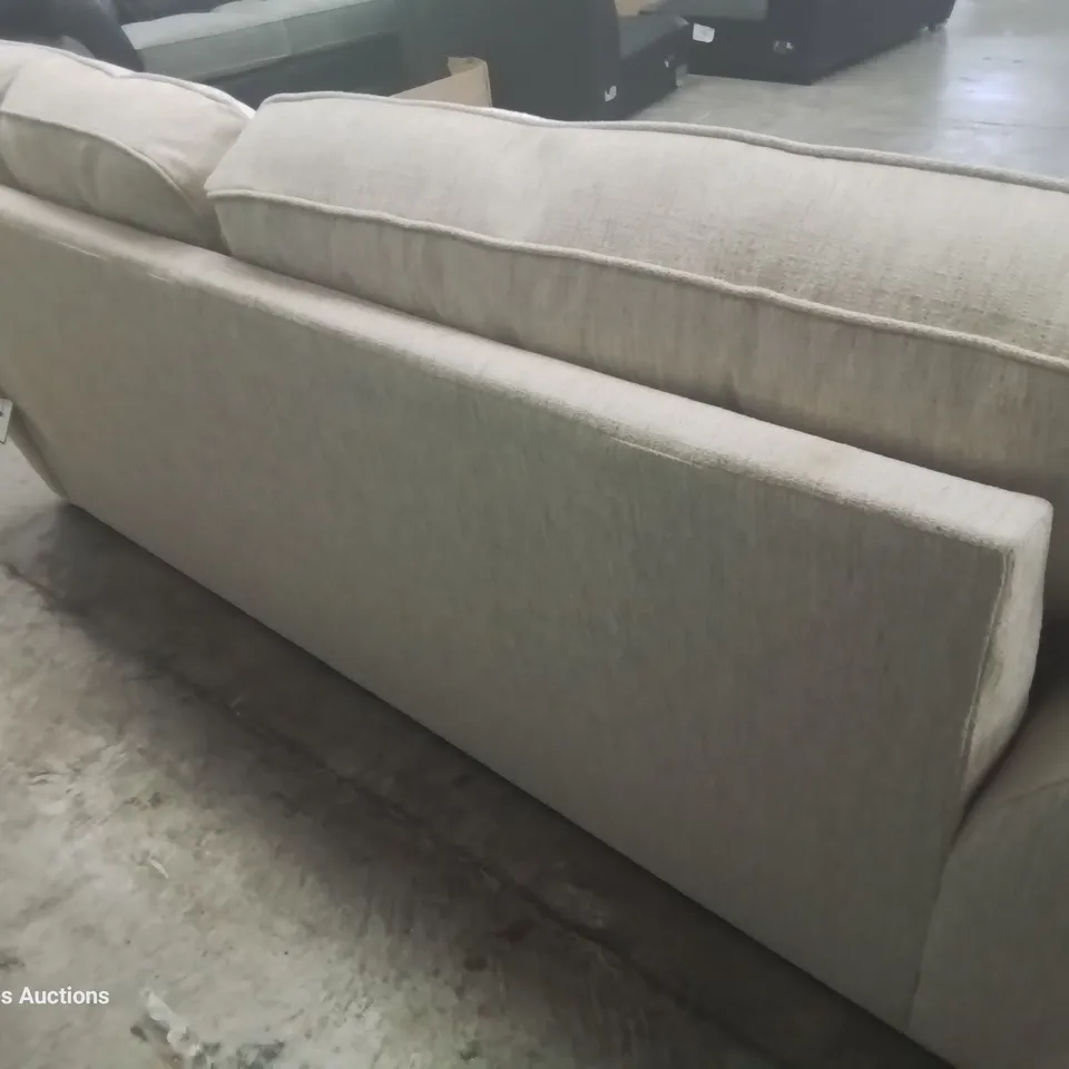 DESIGNER  ASHLEY THREE SEATER SOFA NATURAL FABRIC 