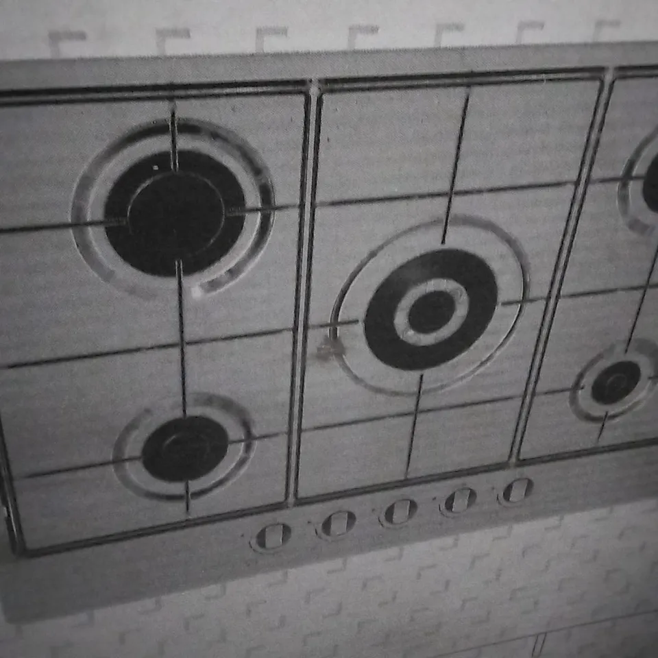 BOXED 5 BURNER GAS HOB STAINLESS STEEL