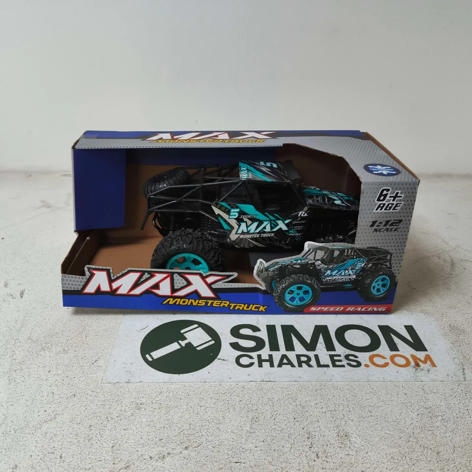 MAX MONSTER TRUCK RC CAR – 1:12 SCALE, AGE 6+