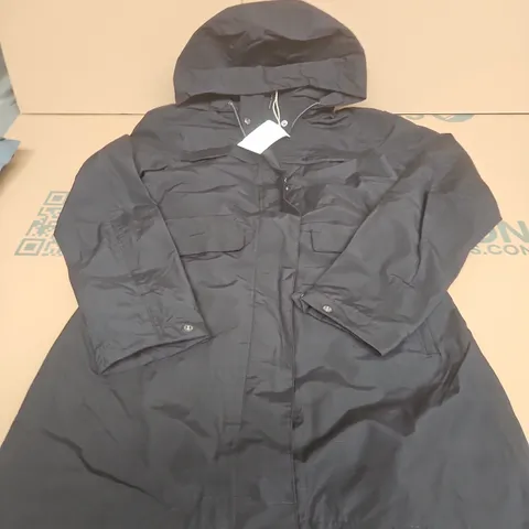 MOUNTAIN WAREHOUSE UK 10 WOMEN'S BLACK CLOUDBURST-TEXTURED WATERPROOF JACKET