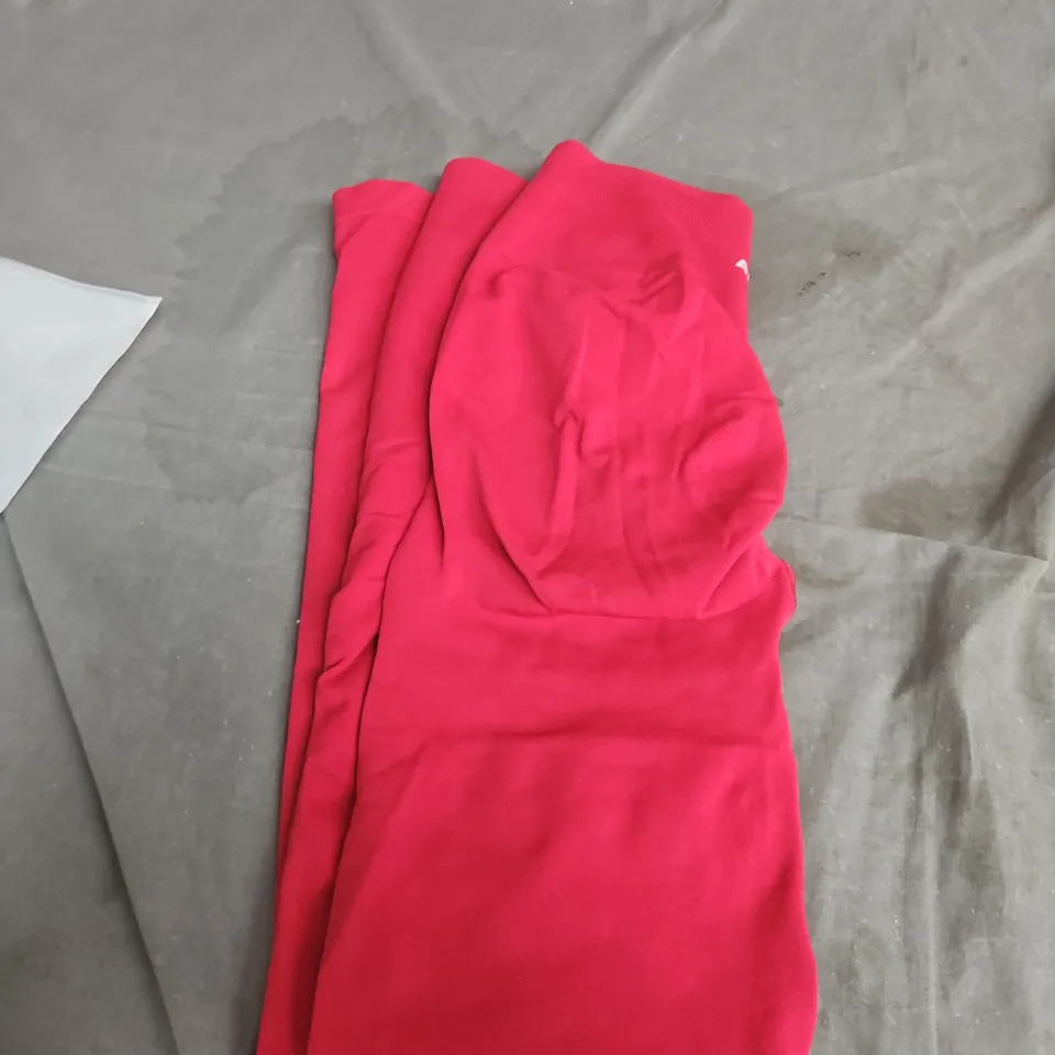 ALPHALETE PUMP HIGH RISE LEGGINGS SCARLET SIZE M