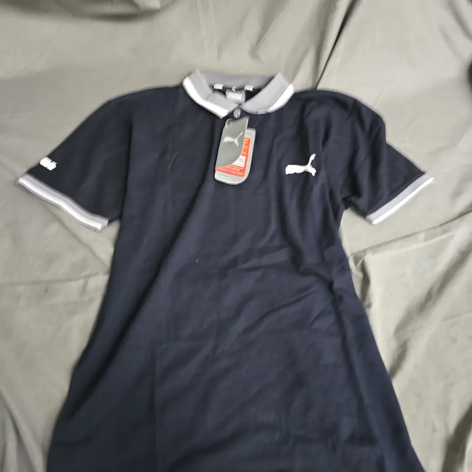 PUMA POLO SHIRT – NAVY, SHORT SLEEVE, UK XL