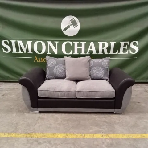 DANUBE FABRIC/FAUX LEATHER SOFA BED