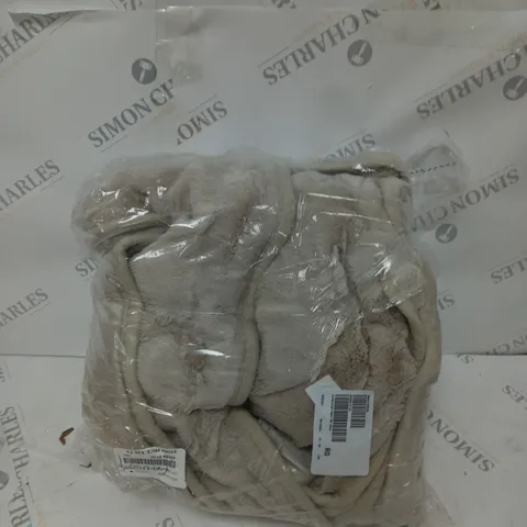 COZEE HOME VELVETSOFT HEATED THROW IN STONE