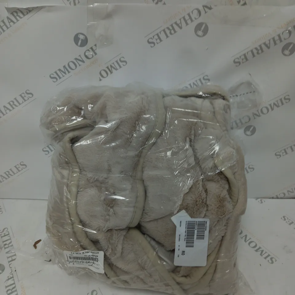 COZEE HOME VELVETSOFT HEATED THROW IN STONE 