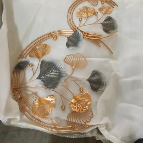 BOXED PLANTS & FLOWERS WALL DECOR ON METAL (1 BOX)