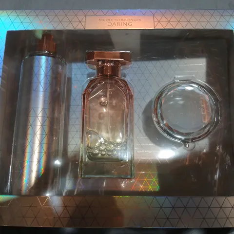 NICOLE SCHERZINGER DARING EAU DE PARFUM GIFT SET – 3 PIECE (100ML EDP, BODY MIST, MIRROR)